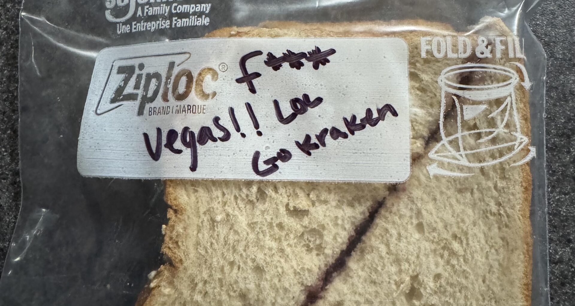 My wife packed my lunch for me today and left a sweet little note