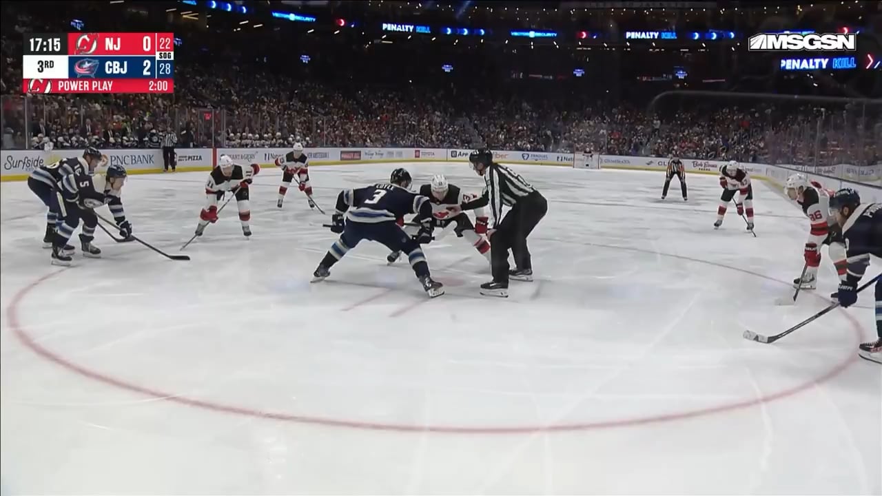 [DevilsMSGN] Devils score 3 goals in under 2 minutes to take the lead in the 3rd!