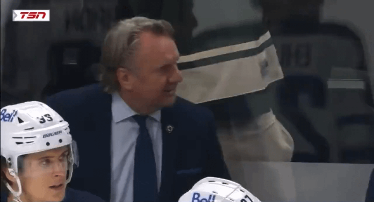 Looking back on Rick Bowness trying to fight Dean Evason in 2023. Today, the Columbus Blue Jackets have fired Dean Evason and hired Rick Bowness.