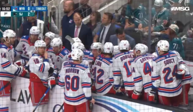 Sullivan calls time out less than 5 minutes into the game after they give up 2 power play goals