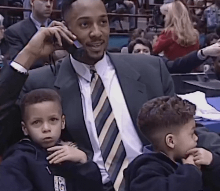 When young Steph and Seth Curry watched their dad, Dell Curry, compete in the 1994 NBA Three-Point Contest