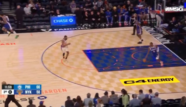 (BballBreakdown) Nick Nurse spammed the same play over and over against the Knicks - running it over 15 times in the 2nd half.