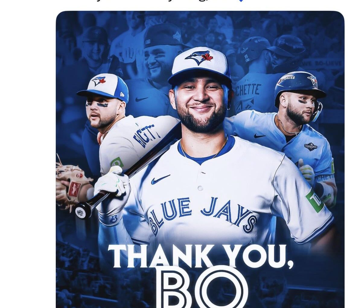 [Blue Jays] From a second-round pick in 2016, to a leader on our American League Championship team. Thank you for everything, Bo 💙