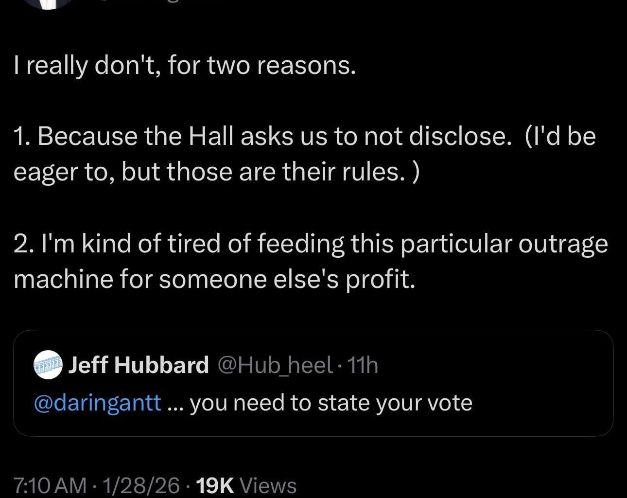 Panthers beat writer Darin Gantt on his HOF vote