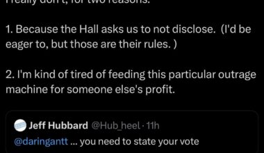 Panthers beat writer Darin Gantt on his HOF vote