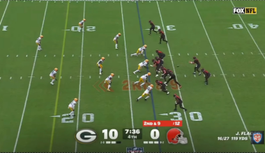 Harold Fannin 2 & 9 vs Packers