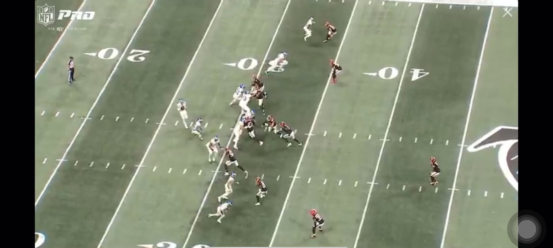 Ferguson’s speed and receiving ability on display against the Falcons