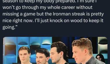 Habs captain Nick Suzuki on playing 507 consecutive NHL games