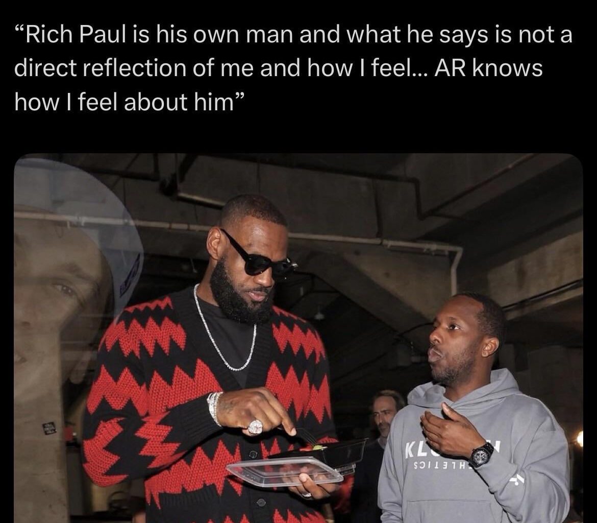 I’m glad LeBron addressed this