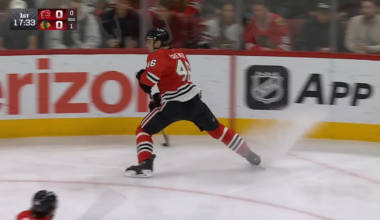 Colton Dach feeds Nick Foligno who goes top shelf for his 2nd goal of the season.