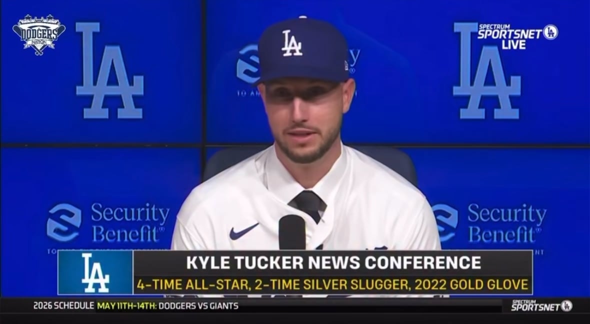 Kyle Tucker explains why he signed with the Dodgers over the Blue Jays and Mets.