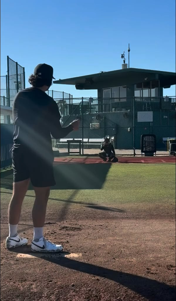 Jared Jones on Instagram: “😃 1st Bullpen”