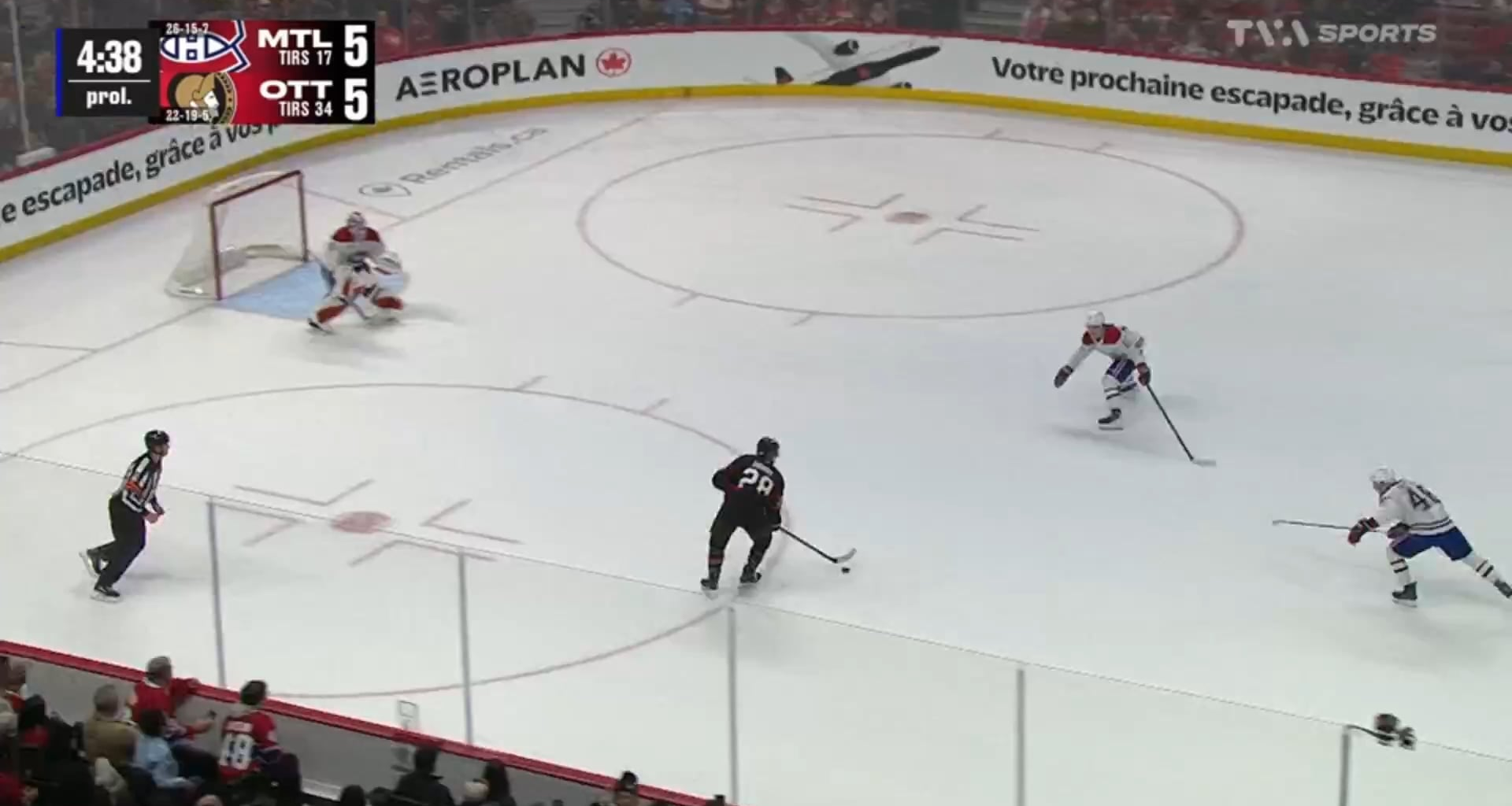 Cole Caufield rips a clapper on the rush to win overtime