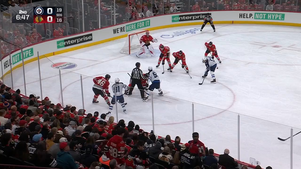 Jason Dickinson with a quick shot for his 6th goal of the season