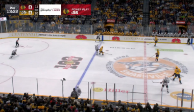 What a play by Connor Bedard, who sets up Tyler Bertuzzi on the power play for his 23rd goal of the season