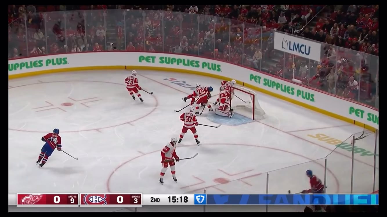 Raymond gets a freebie to open the scoring