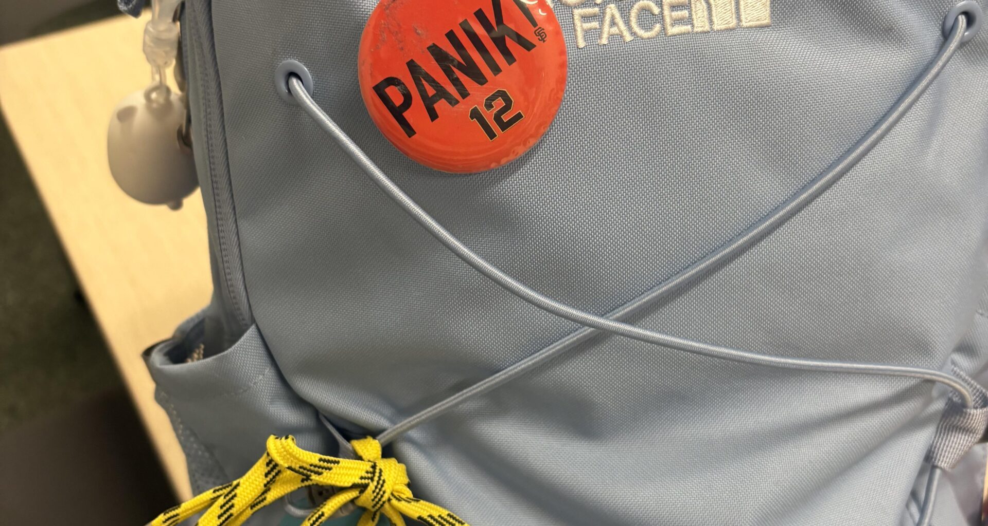Found my old Joe Panik button in my childhood bedroom!
