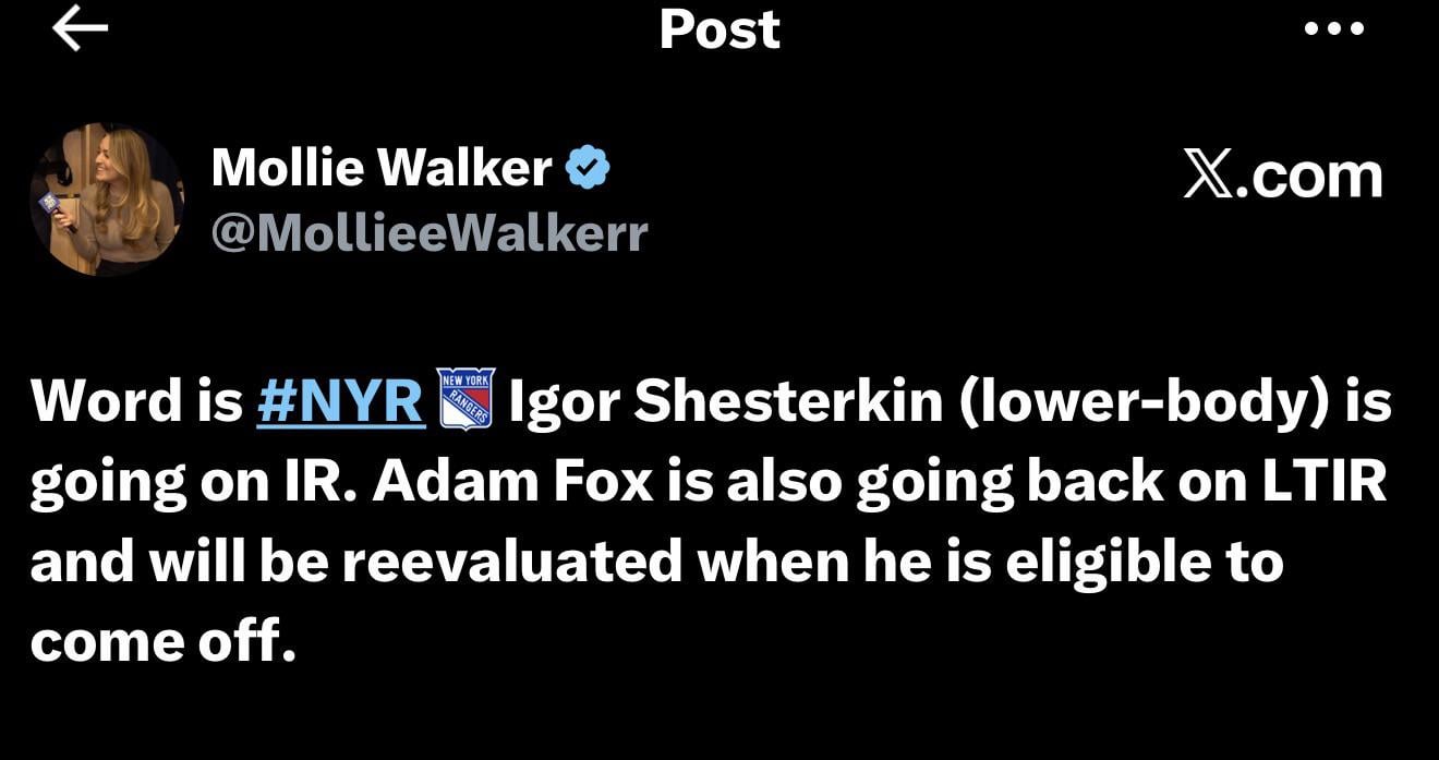 Igor on IR, Fox back on LTIR (????)