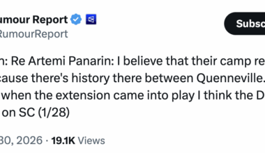 LeBrun: Panarin's camp reached out to the Ducks ... but when the extension came into play the Ducks soured on that