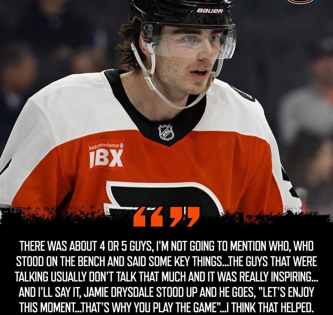 [PHLY Flyers] Rick Tocchet on Jamie Drysdale inspiring the team
