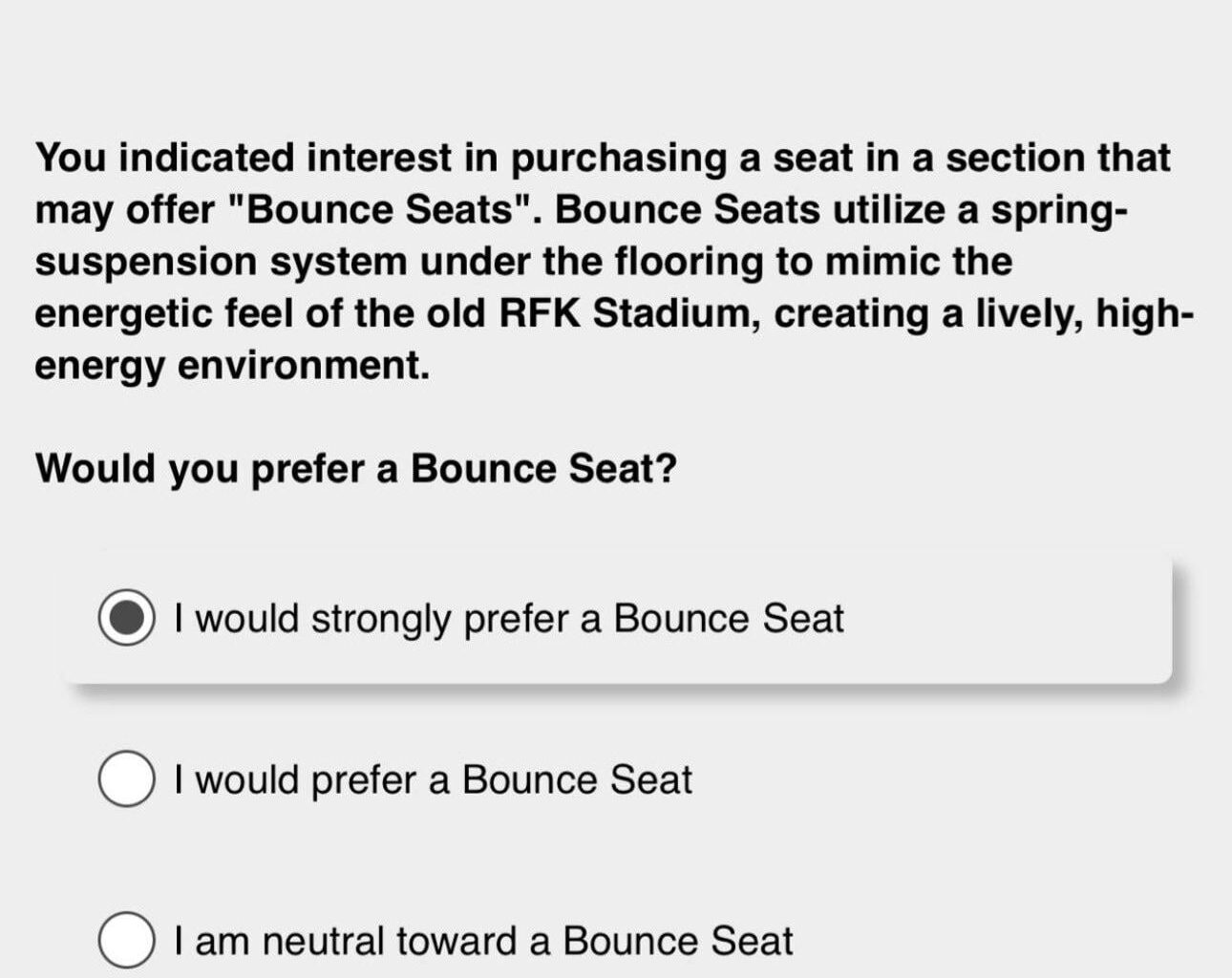New stadium could include bounce seating