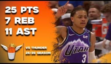 Keyonte George 25 Points/11 Assists vs Thunder Full Highlights! (1/7/2026)