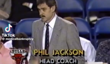 First ever starting lineup for the Minnesota Timberwolves. Their first ever game in 1989 vs Jordan and the Bulls.