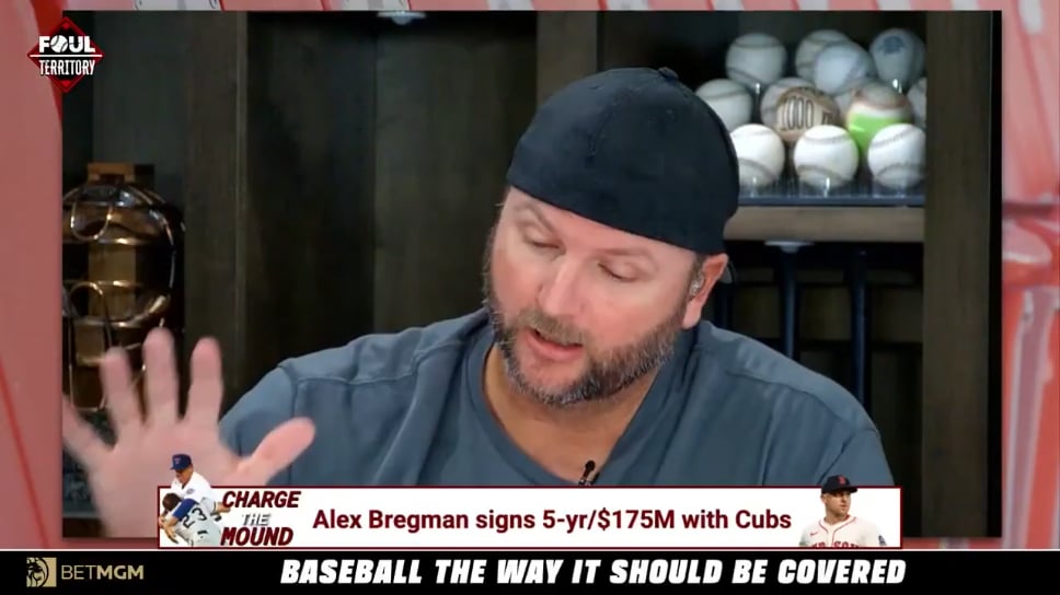 [Foul Territory] Alex Bregman became frustrated with the Red Sox because they were unwilling to meet his market after their initial offer, says AJ Pierzynski. The Red Sox then refused to believe Bregman's camp when they told them they had a better offer on the table.