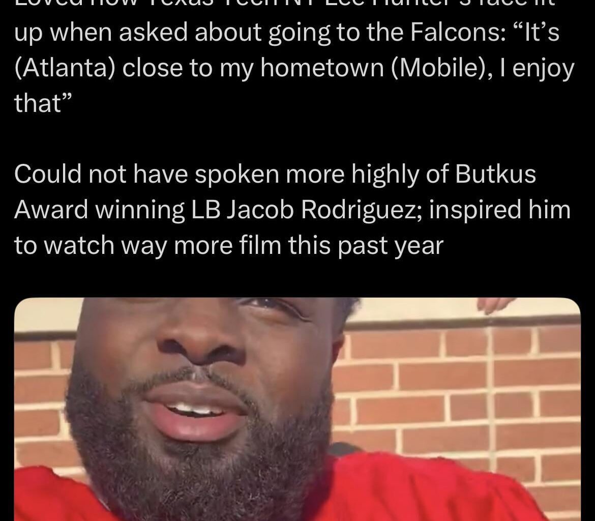 👀 He was dominating at Senior Bowl practice today