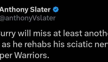 Seth Curry will miss at least another two weeks as he rehabs his sciatic nerve issue, per Warriors.