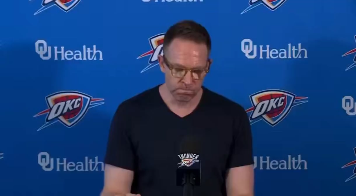 Sam Presti on April 20th, 2023: “The sky falls on every NBA team at least two times a year… You may play horrible for weeks, it may be a month. You don’t want to have several months…"