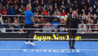 Randy Orton wearing a sick Sabres inspired shirt on Smackdown