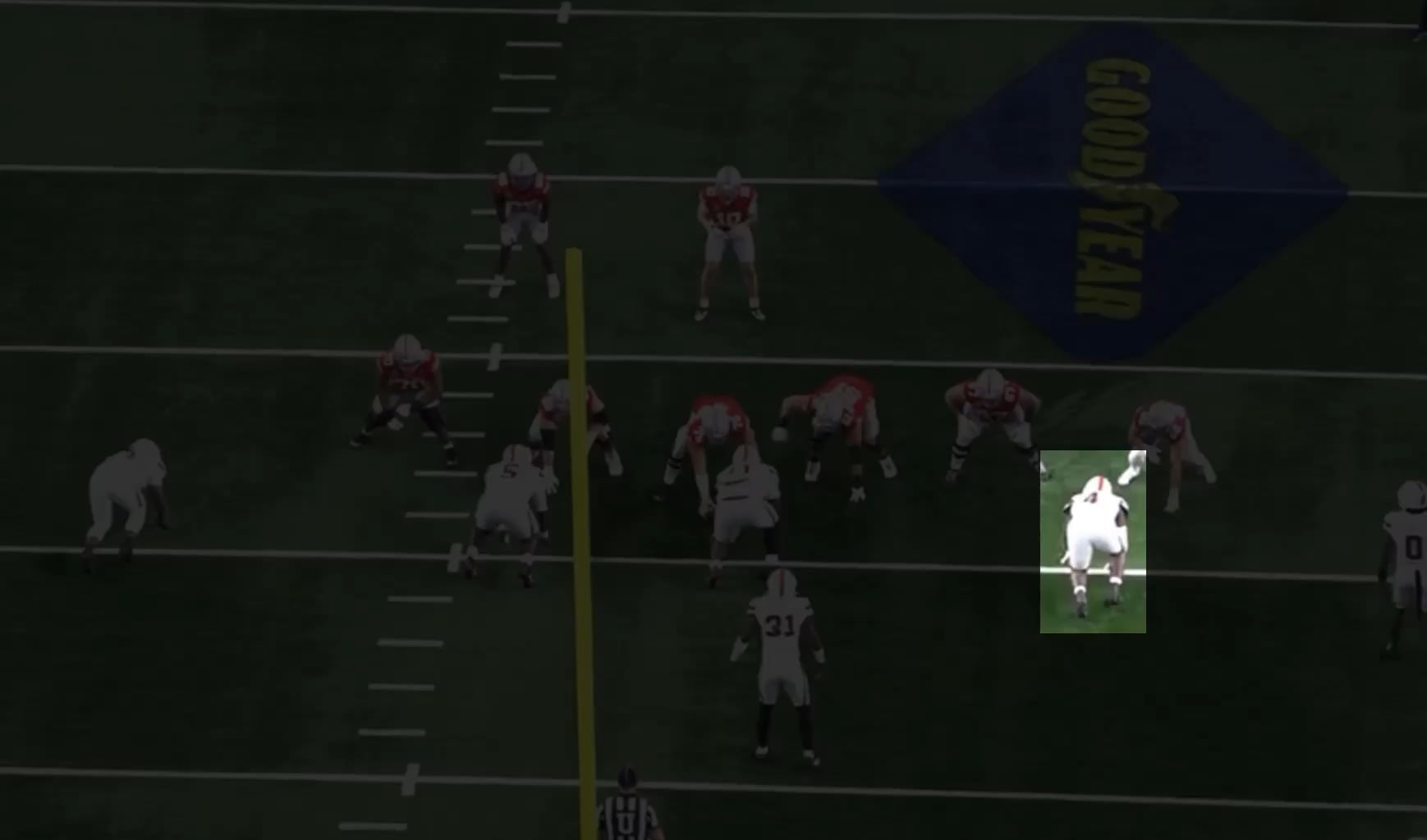 Rueben Bain vs Miami yesterday. This is pure edge dominance, and should be on our big board come April