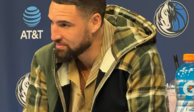 Klay on playing w/ragtag Mavs: "Moose had a dbl-dbl, Ryan a near dbl-dbl, Miles played great. J-Rob just came from the G & for him to go out there & get 12 & 7, be in the right place at the right time - it was awesome. You get to play w/guys who cherish these moments & don't get the opp. as freq."