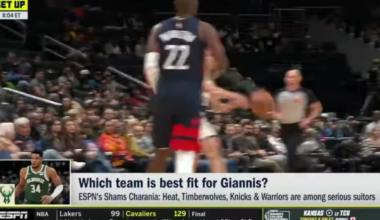 Giannis Antetokounmpo has interest in the Minnesota Timberwolves, per Windhorst.