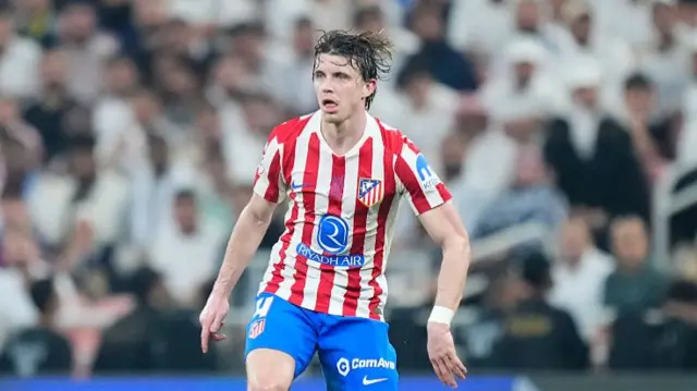 Conor Gallagher in action for Atletico Madrid