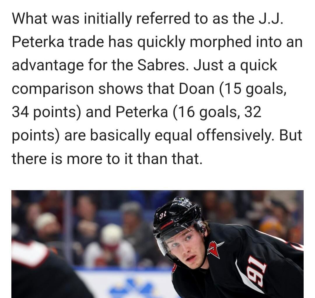 The Doan trade. JJ who?