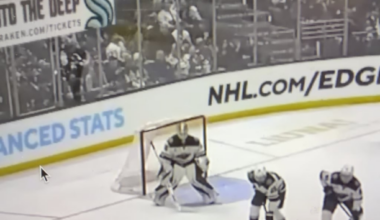 I noticed this play from Wallstedt while catching up on highlights and just… wow.