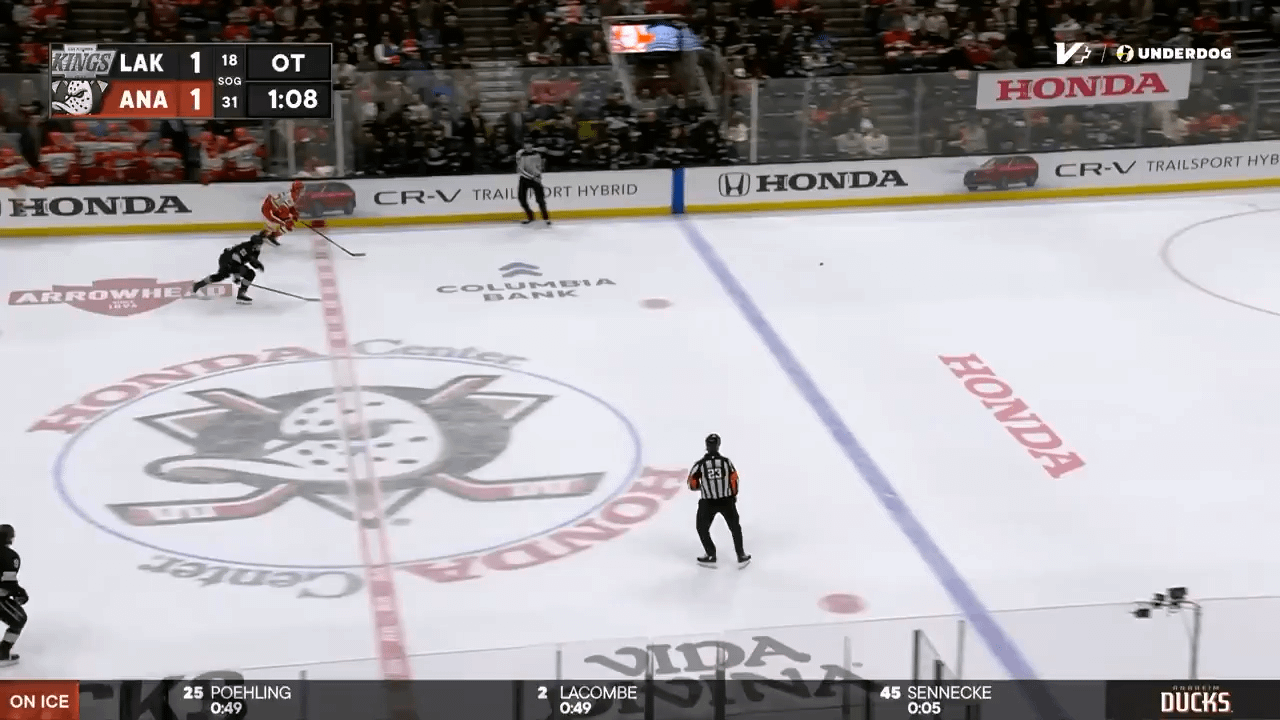 Look how quickly Sennecke gets back into play to be an option for a one timer after his monster backcheck!!