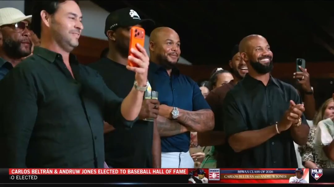 The Moment Andruw Jones Found Out He's Off to Cooperstown
