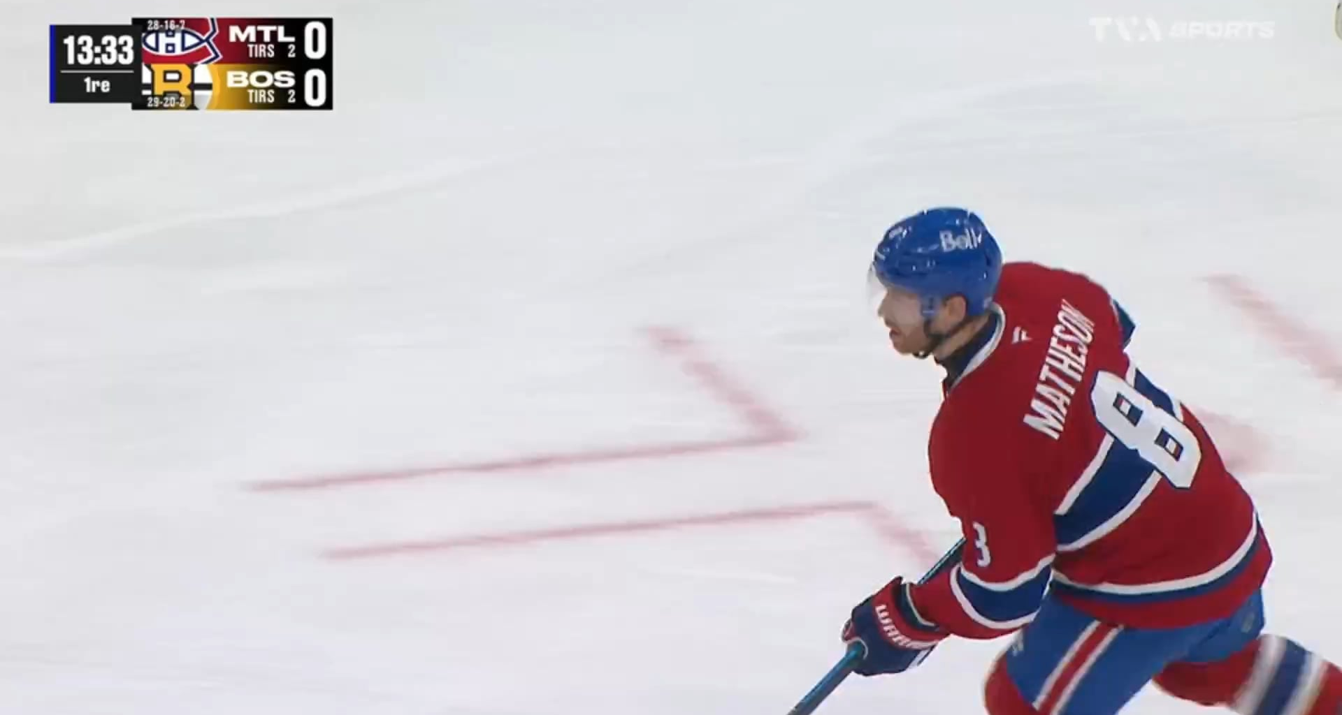 Cole Caufield cuts through the Bruins and opens the scoring in Boston