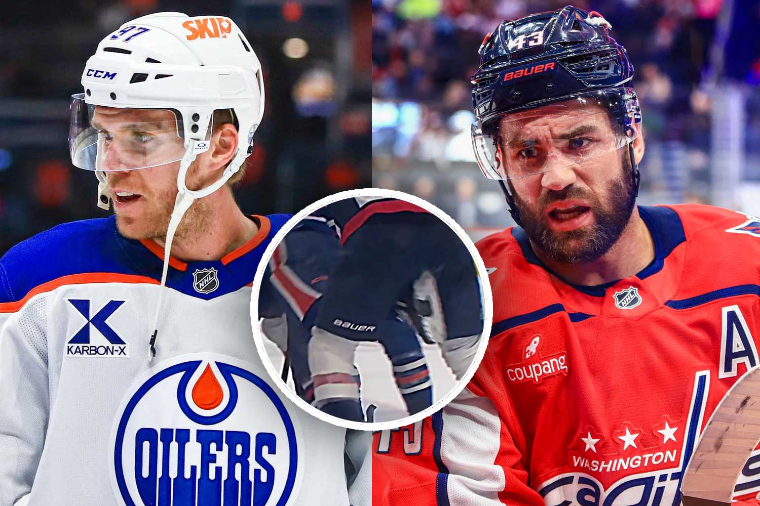 Connor McDavid and Tom Wilson