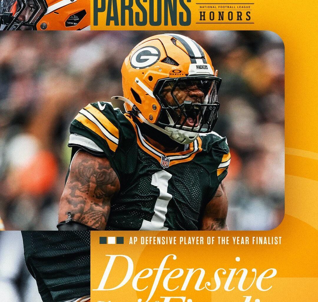 Micah Parsons has been named a finalist for AP NFL Defensive Player of the Year