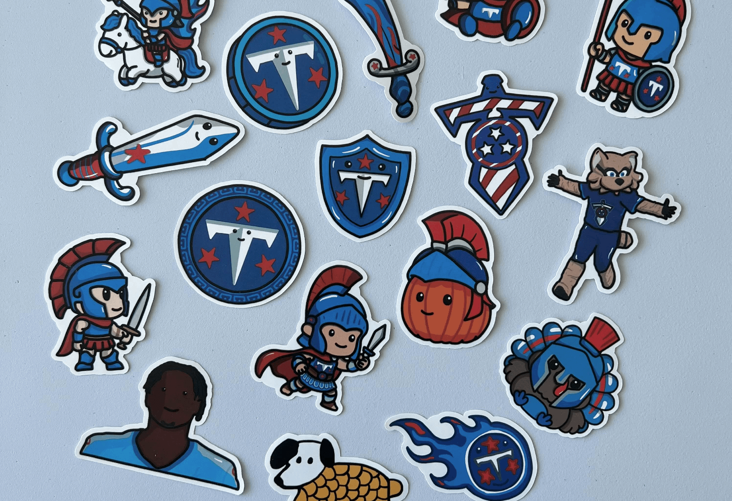 The 2025 Tennessee Titans Doodles as Stickers :)