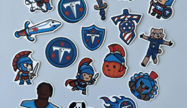 The 2025 Tennessee Titans Doodles as Stickers :)