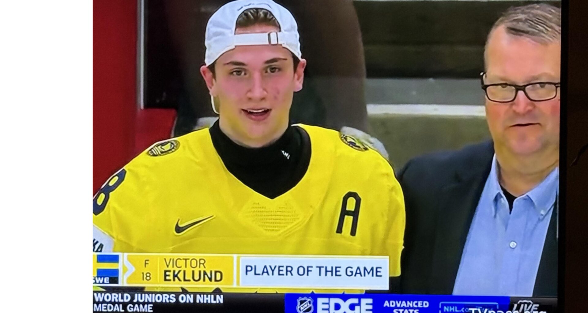Victor Eklund Player of the Game!