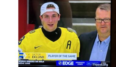 Victor Eklund Player of the Game!