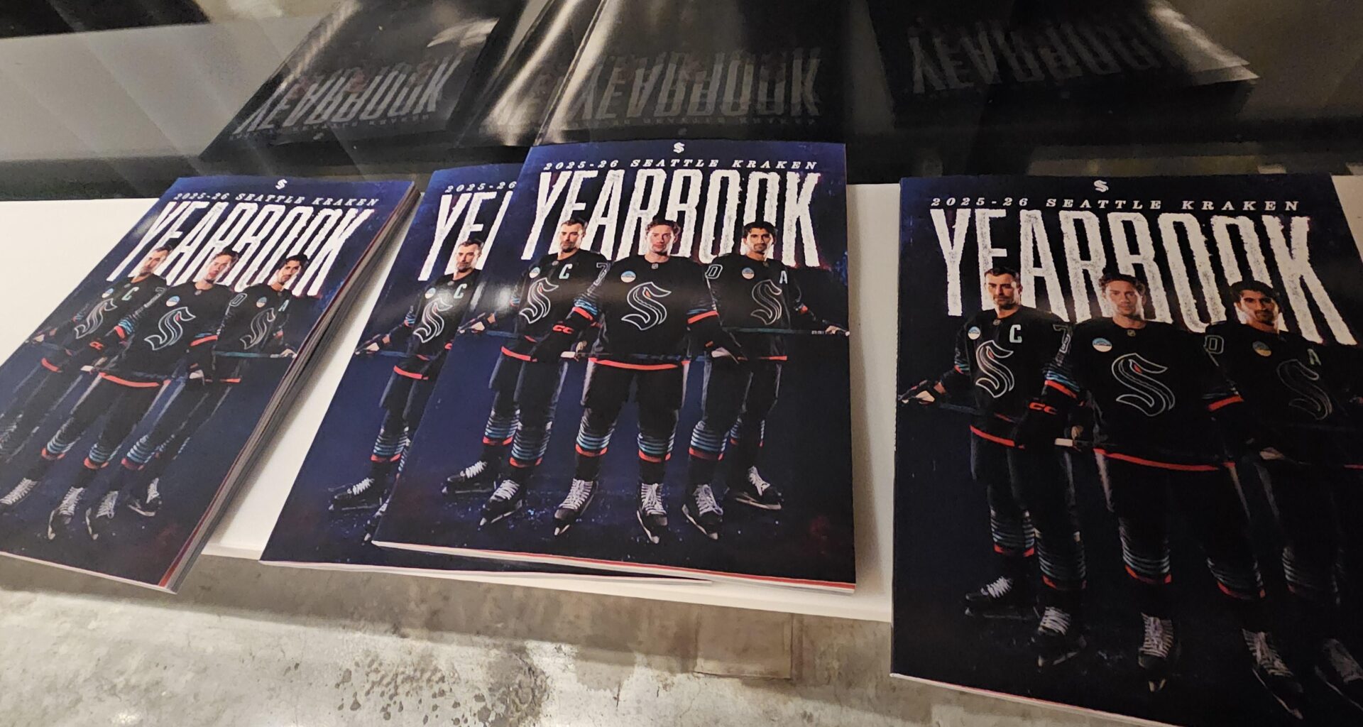 2025-26 Seattle Kraken Yearbook at today's game