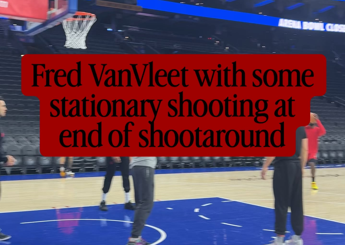 Fred VanVleet shoots some jumpers