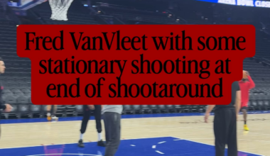 Fred VanVleet shoots some jumpers